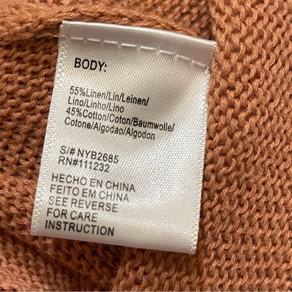 NWT Lucca Couture Maia Linen Cotton Knit Jogger and Duster Set in Clay Sz Small - Picture 14 of 14